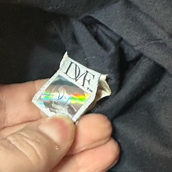 DIANE VON FURSTENBERG BOGART TRENCH COAT DOUBLE BREASTED %100 COTTON Size 6 - Picture 9 of 10